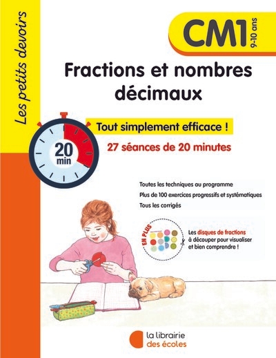 Les petits devoirs - fractions et nombres décimaux cm1 - Image principale
