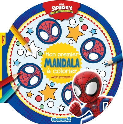 Marvel spidey et ses amis extraordinaires - mon premier mandala à colorier - avec stickers ! - Image principale