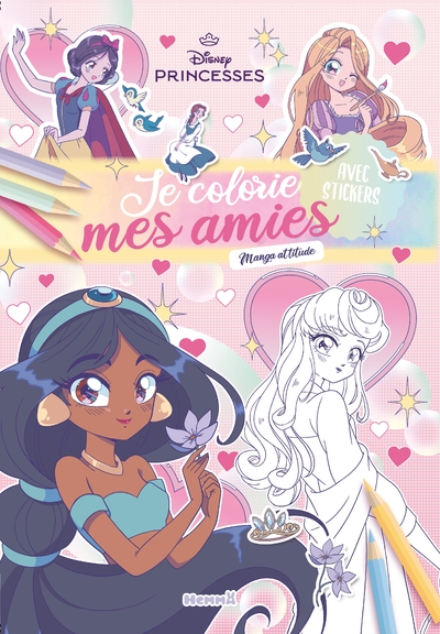 Disney princesses - je colorie mes amies - princesses - manga attitude - Image principale