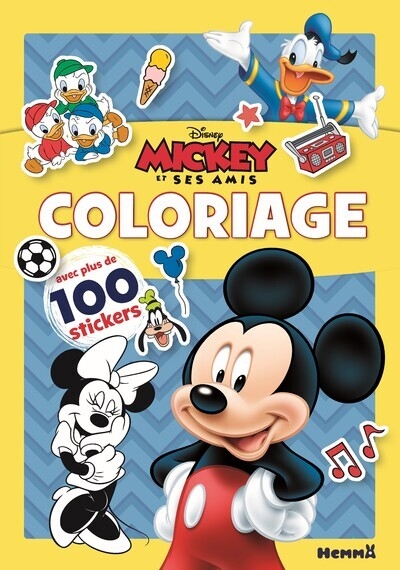 Disney mickey et ses amis - coloriage avec plus de 100 stickers (mickey) - Image principale