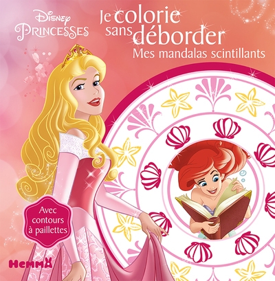 Disney princesses je colorie sans déborder mes mandalas scintillants - Image principale