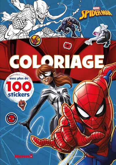 Marvel spider-man - coloriage avec plus de 100 stickers (spider-man et spider-girl) - Image principale