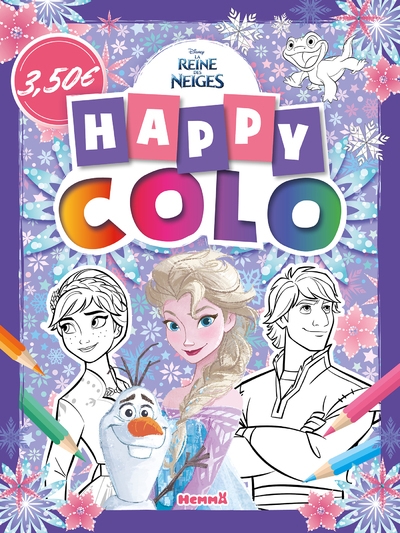 Disney la reine des neiges - happy colo (anna, elsa, kristoff) - Image principale