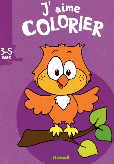 J'aime colorier (3-5 ans) (hibou) - Image principale