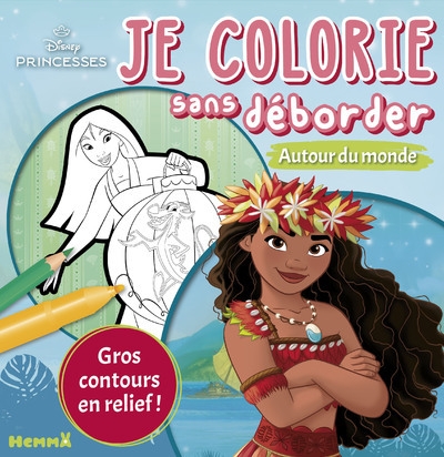 Disney princesses - je colorie sans déborder - autour du monde - Image principale