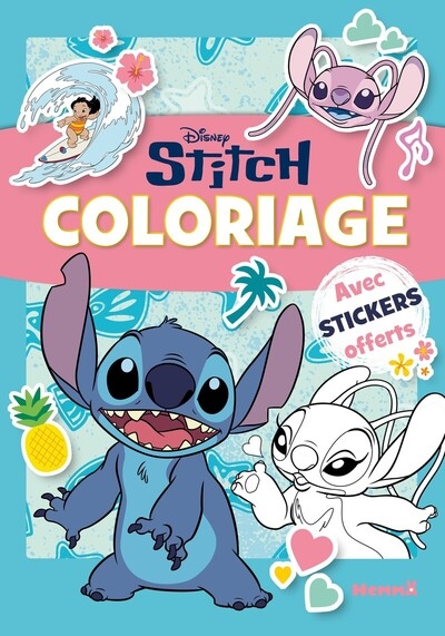 Disney stitch - coloriage avec stickers - offerts - Image principale