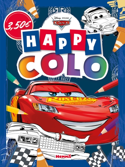 Disney pixar cars 1,2 & 3- happy colo (flash, tex et luigi) - Image principale