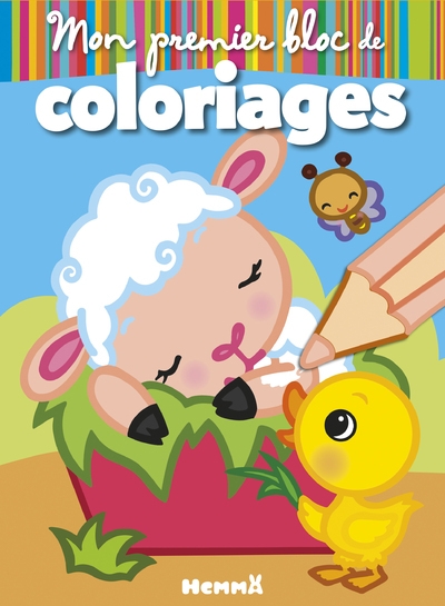 Mon premier bloc de coloriages (la ferme - mouton) - Image principale