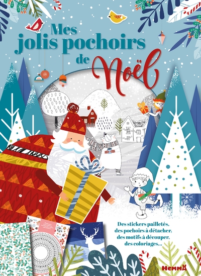 Mes jolis pochoirs de noël - des stickers pailletés, des pochoirs à détacher, des motifs à découper, des coloriages ... - Image principale
