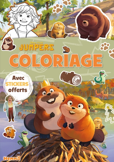 Disney pixar jumpers - coloriage avec stickers offerts - Image principale