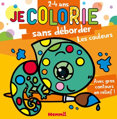 Je colorie sans déborder (2-4 ans) - les couleurs - avec gros contours en relief ! - Image principale