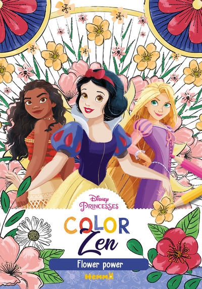 Disney princesses - color zen - flower power - Image principale