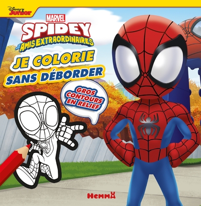 Marvel spidey et ses amis extraordinaires - je colorie sans déborder - gros contours en relief - Image principale