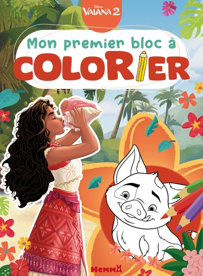 Disney vaiana 2 - mon premier bloc à colorier - Image principale