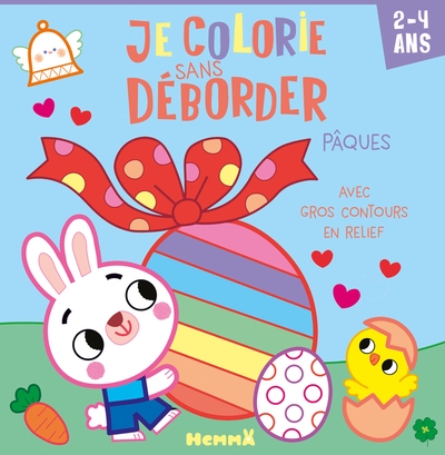Je colorie sans déborder (2-4 ans) - pâques - avec gros contours en relief - Image principale
