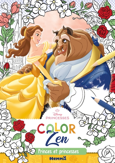 Disney princesses - color zen - princes et princesses - Image principale