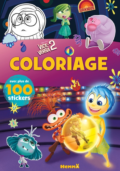 Disney pixar vice-versa 2 - coloriage avec plus de 100 stickers - Image principale