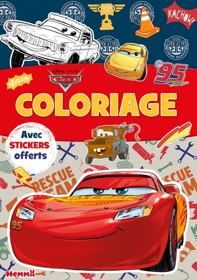 Disney pixar cars - coloriage avec stickers (flash) - offerts - Image principale