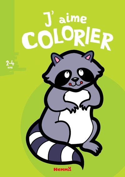 J'aime colorier (2-4 ans) (raton laveur) - Image principale
