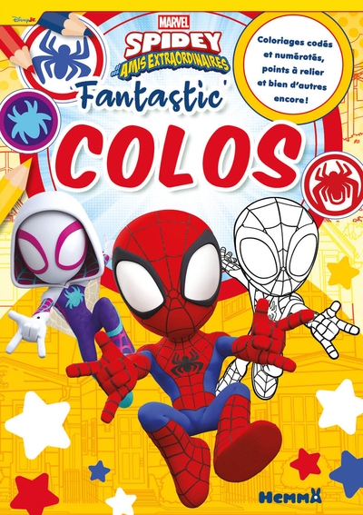 Marvel spidey et ses amis extraordinaires - fantastic' colos - coloriages codés et numérotés, points à relier et bien d'autres encore ! - Image principale