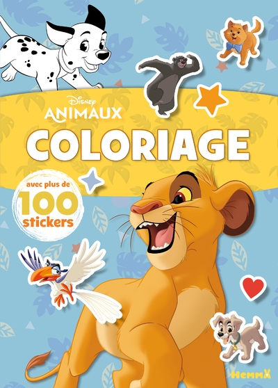 Disney animaux - coloriage avec plus de 100 stickers (roi lion) - Image principale