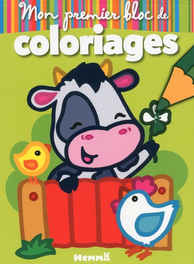 Mon premier bloc de coloriages (animaux de la ferme) - Image principale