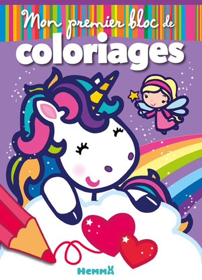 Mon premier bloc de coloriages (fées et licornes) - Image principale