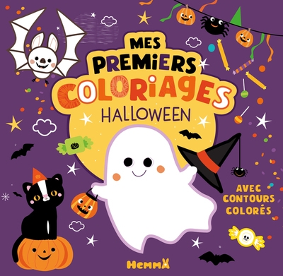 Mes premiers coloriages avec contours colorés - halloween - Image principale