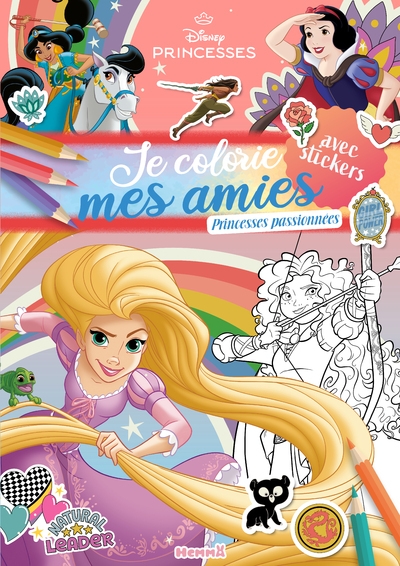 Disney princesses - je colorie mes amies - princesses passionnées - Image principale