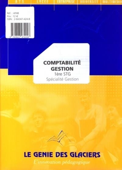 Comptabilite gestion 1ere stg specialite gestion. la pochette eleve - Image principale