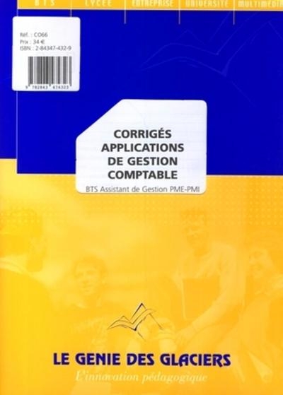 Corriges applications de gestion comptable bts assistant de gestion pme-pmi. le - Image principale