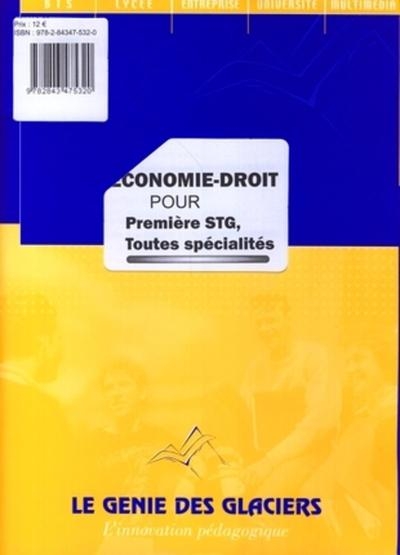 Economie-droit pour premere stg. toutes specialites. la pochette eleve - Image principale