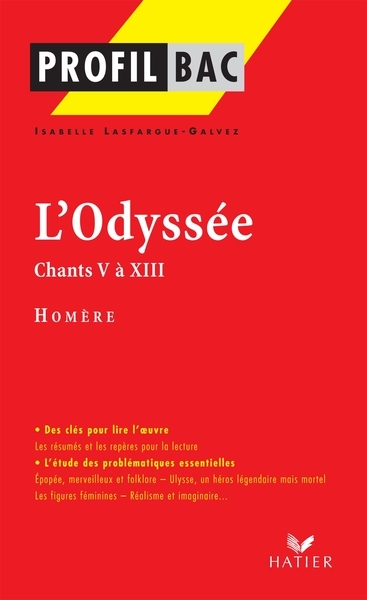 Profil - homère : l'odyssée,chants v à xiii - Image principale