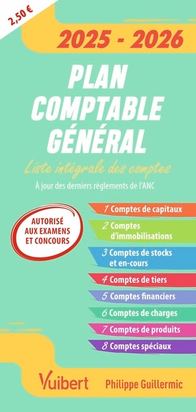 Plan comptable général 2025-2026 (autorisé aux examens et concours) - Image principale