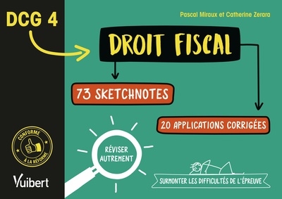 Dcg 4. droit fiscal en 73 sketchnotes et 20 applications corrigées - Image principale