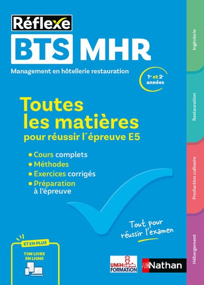 Bts mhr - toutes les matières pour réussir l'épreuve e5 - réflexe - n° 19 - Image principale