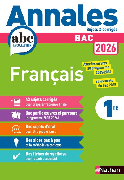 Annales bac français 2026 - Image principale