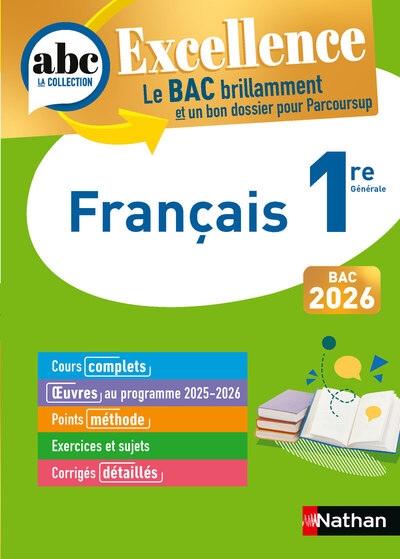 Abc bac excellence français 1re 2026 - Image principale