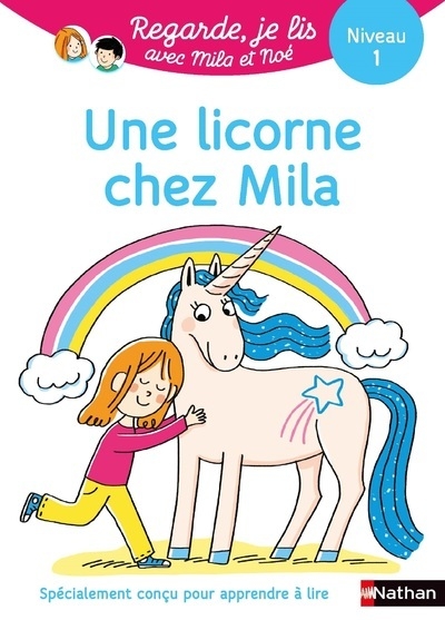 Regarde je lis ! une histoire à lire tout seul - une licorne chez mila niv 1 - Image principale