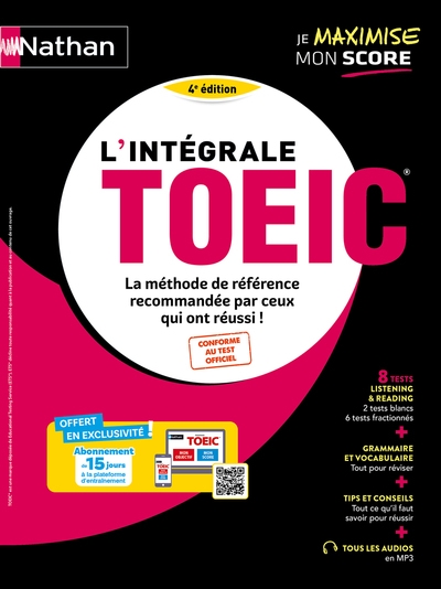 L'intégrale toeic - 2024 - la méthode de référence pour réussir le toeic - Image principale