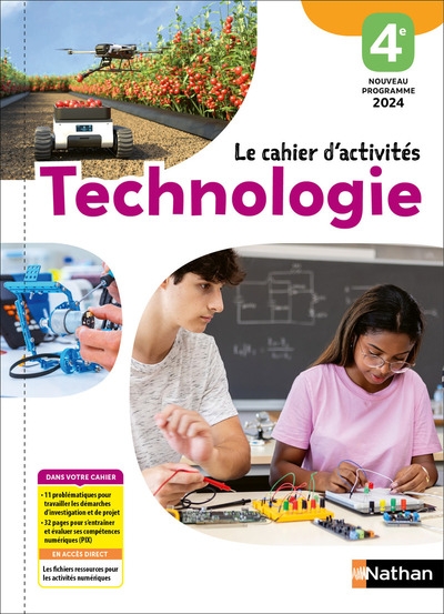 Technologie - cahier d'activités 4ème - éd. 2025 - Image principale