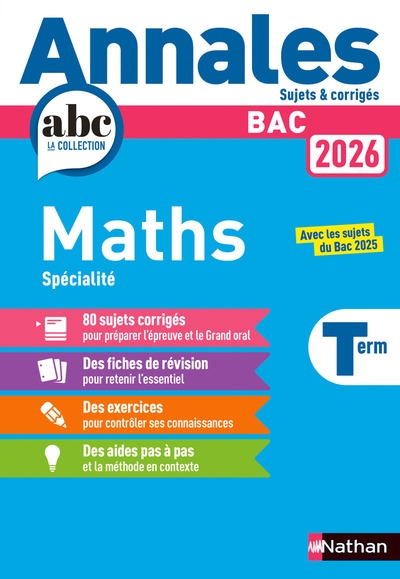 Annales bac maths term. 2026 - corrigé - Image principale