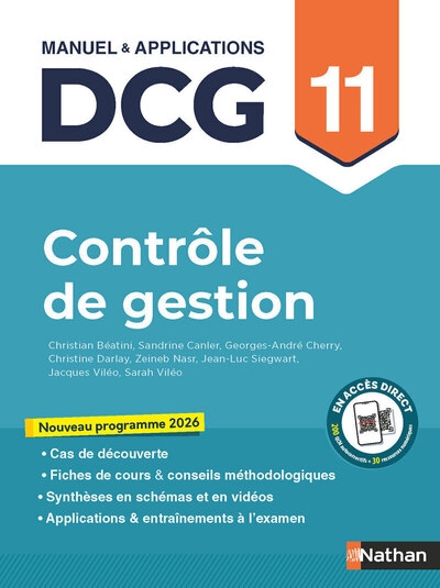 Contrôle de gestion - dcg - épreuve 11 - manuel et applications - Image principale