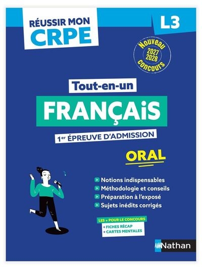 Réussir mon crpe - français admission concours l3 oral 2027-2028 - Image principale