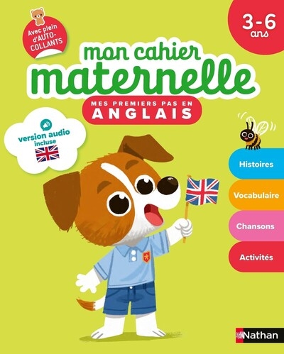 Mon cahier maternelle mes premiers pas en anglais 3-6 ans - Image principale