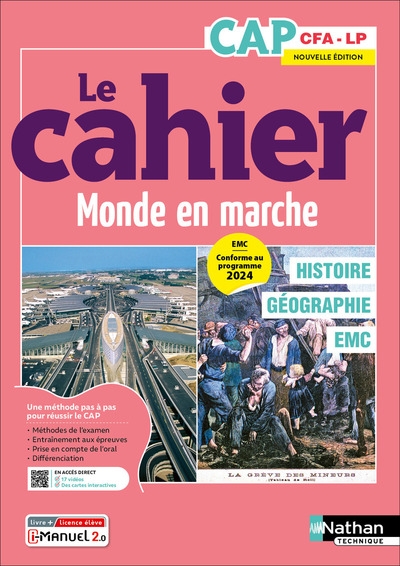 Histoire - géographie - emc - cap - coll. le monde en marche - éd. 2025 - livre + licence - Image principale