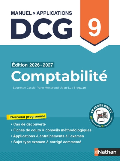 Comptabilité - dcg - épreuve 9 - manuel et applications 2026-2027 - Image principale