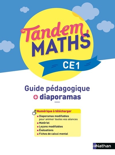 Tandem - maths ce1 - guide pédagogique + diaporamas - Image principale