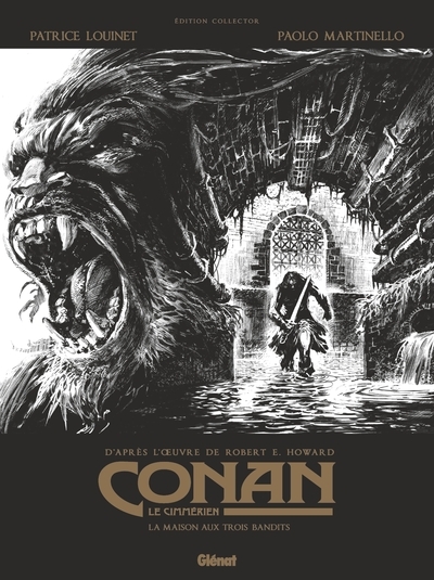 Conan le cimmérien - la maison aux trois bandits n&b - Image principale