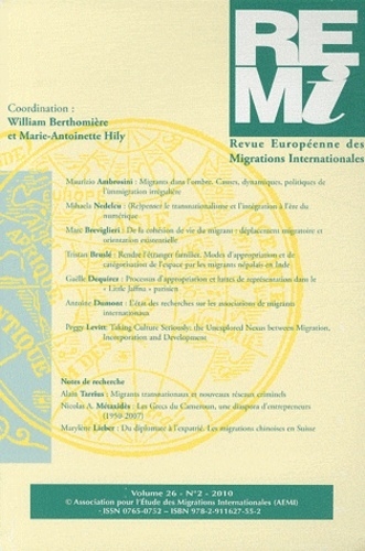 Revue europeenne des migr - Image principale
